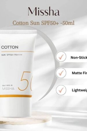 MISSHA Physical Cotton Sunscreen SPF50+ PA++++